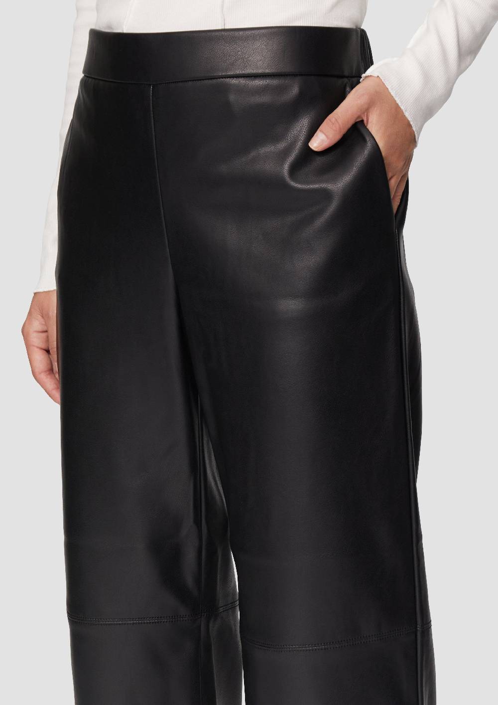 S.Oliver Culotte Aus Lederimitat Mit Nahtdetails