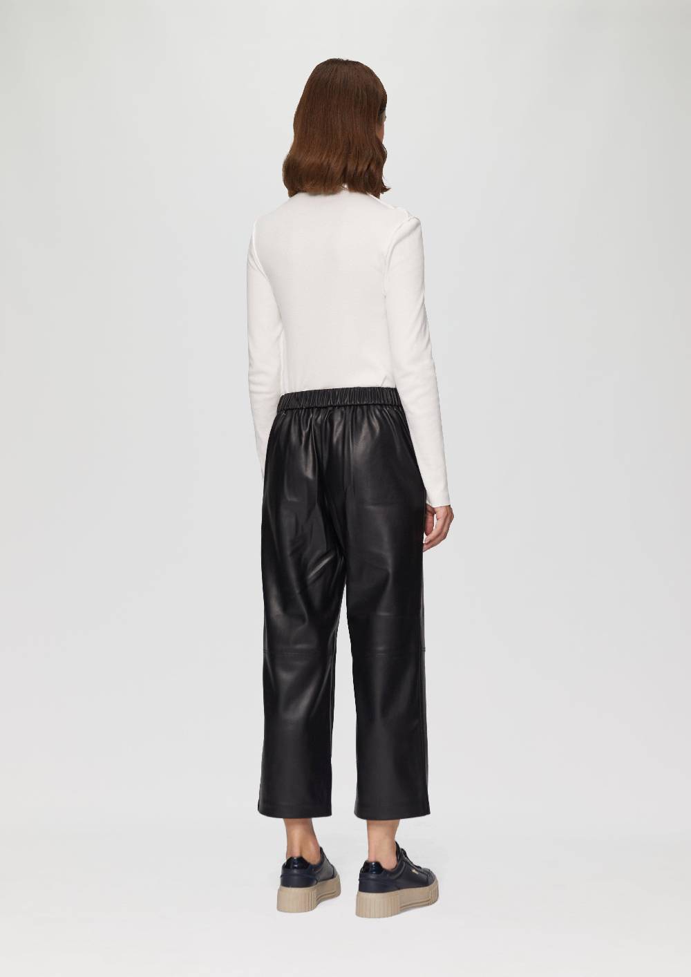 S.Oliver Culotte Aus Lederimitat Mit Nahtdetails