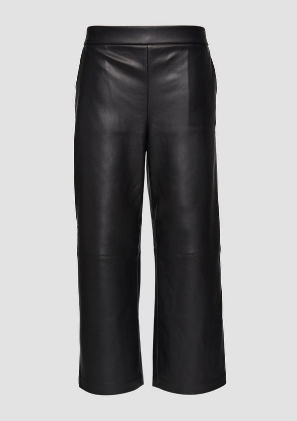 s.Oliver Culotte aus Lederimitat mit Nahtdetails