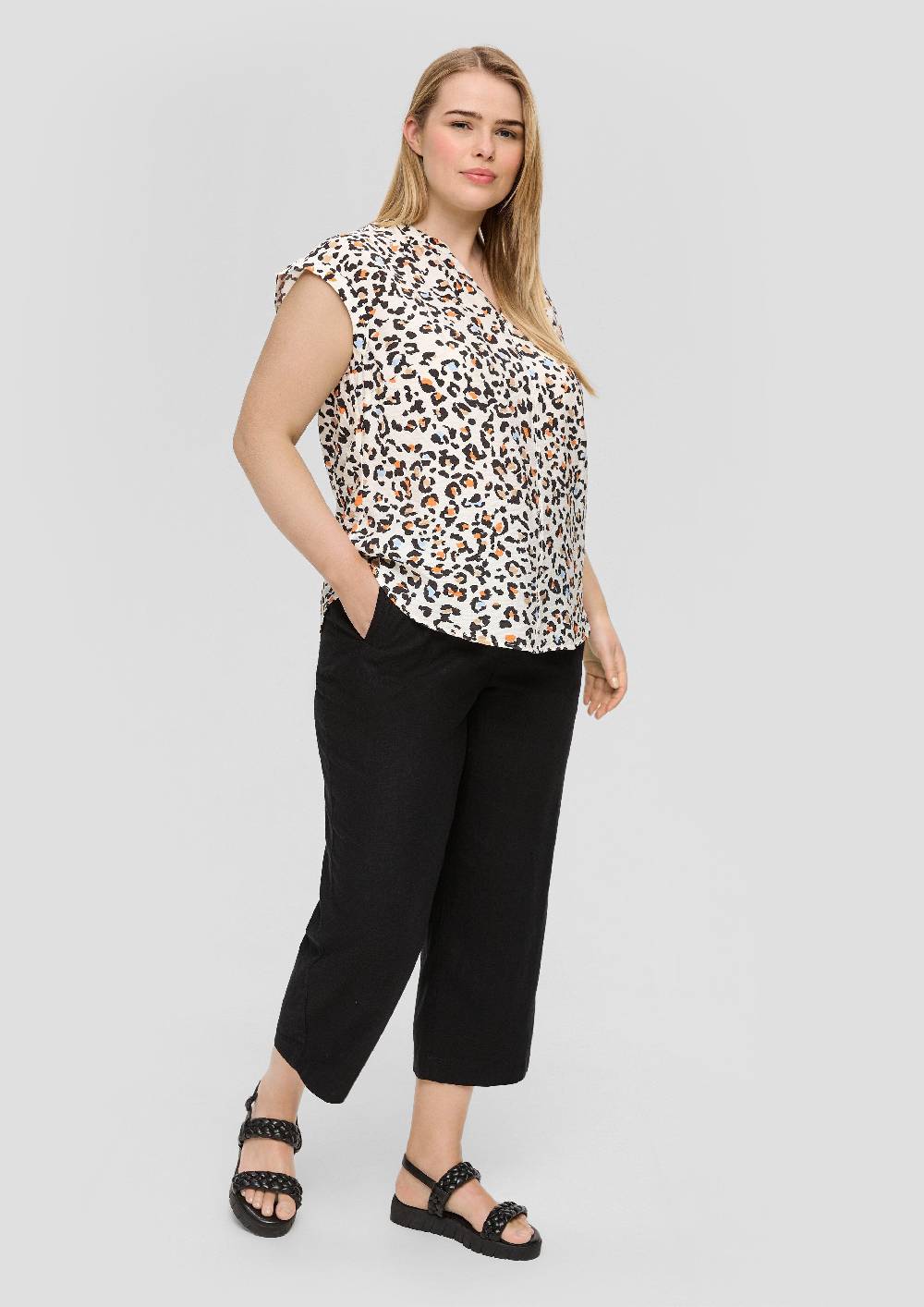 S.Oliver Culotte Aus Leinenmix