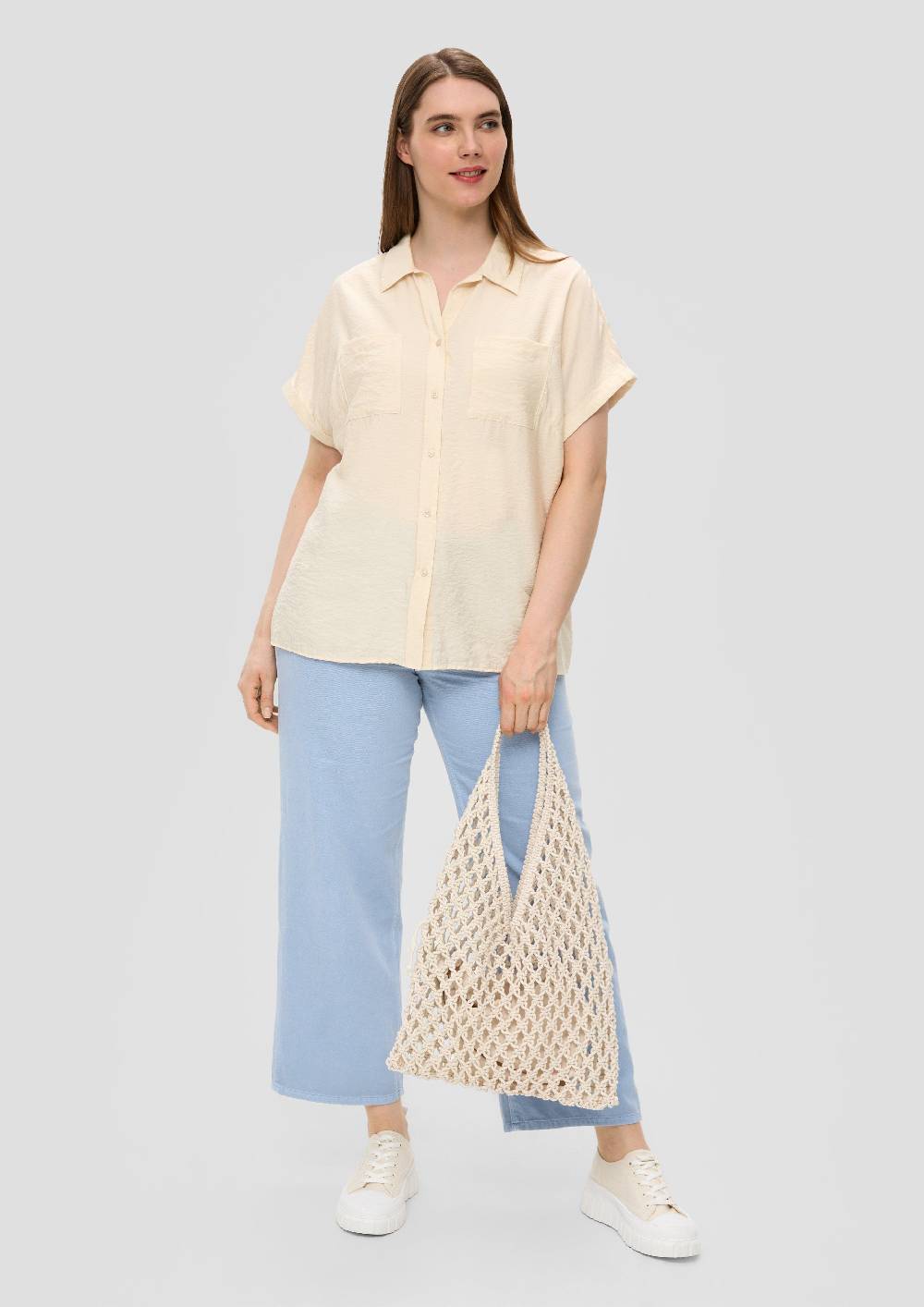 S.Oliver Culotte-Jeans / High Rise / Wide Leg