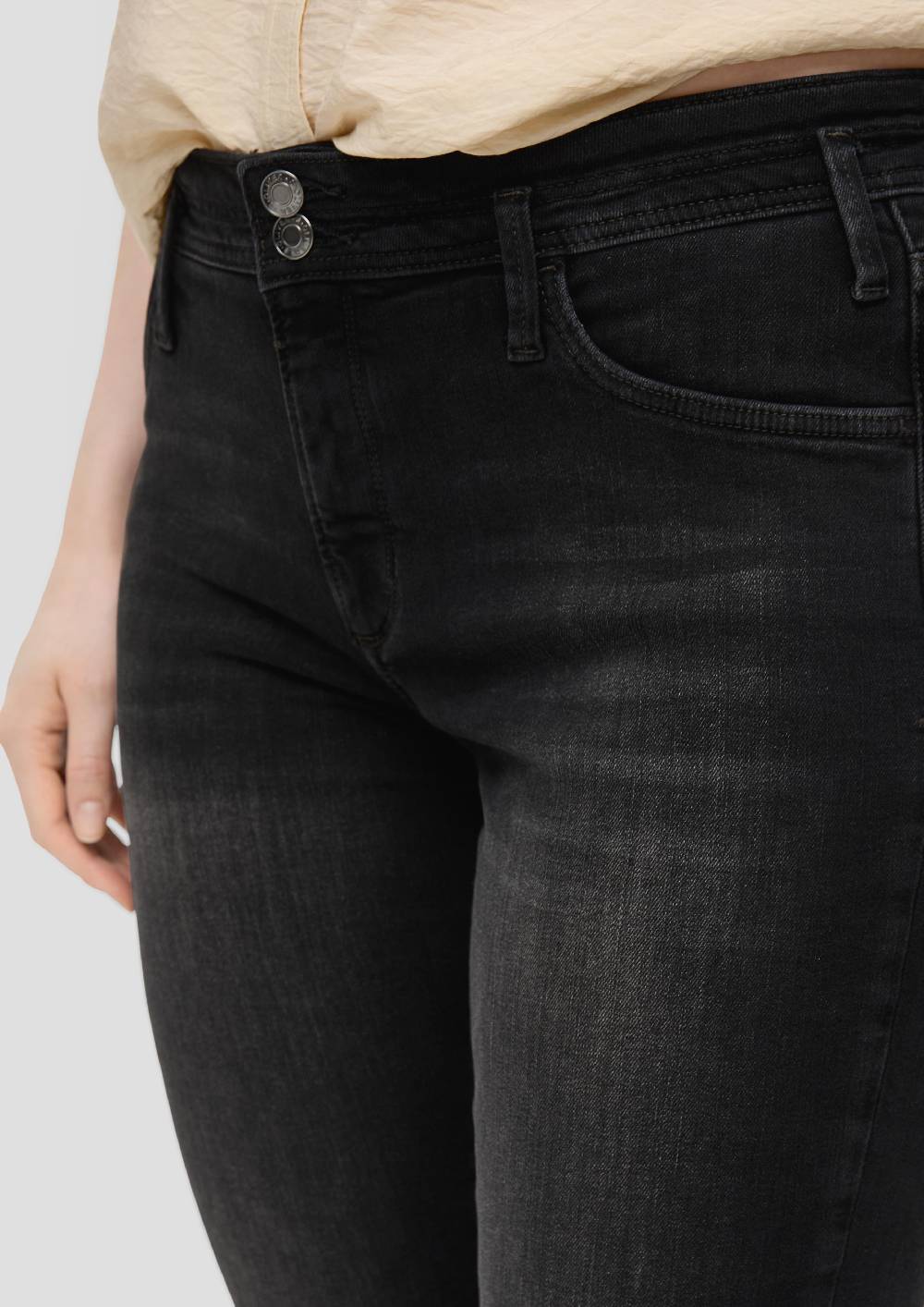 S.Oliver Denim-Capri / Mid Rise / Slim Leg