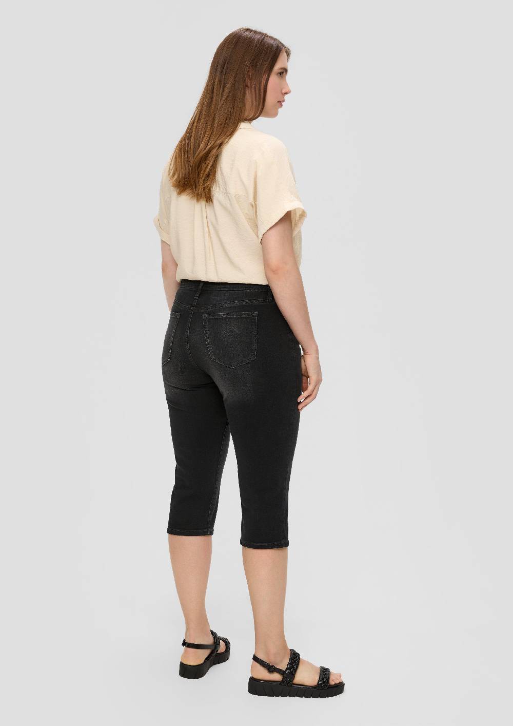 S.Oliver Denim-Capri / Mid Rise / Slim Leg