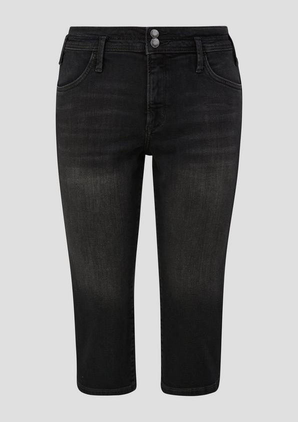 s.Oliver Denim-Capri / Mid Rise / Slim Leg