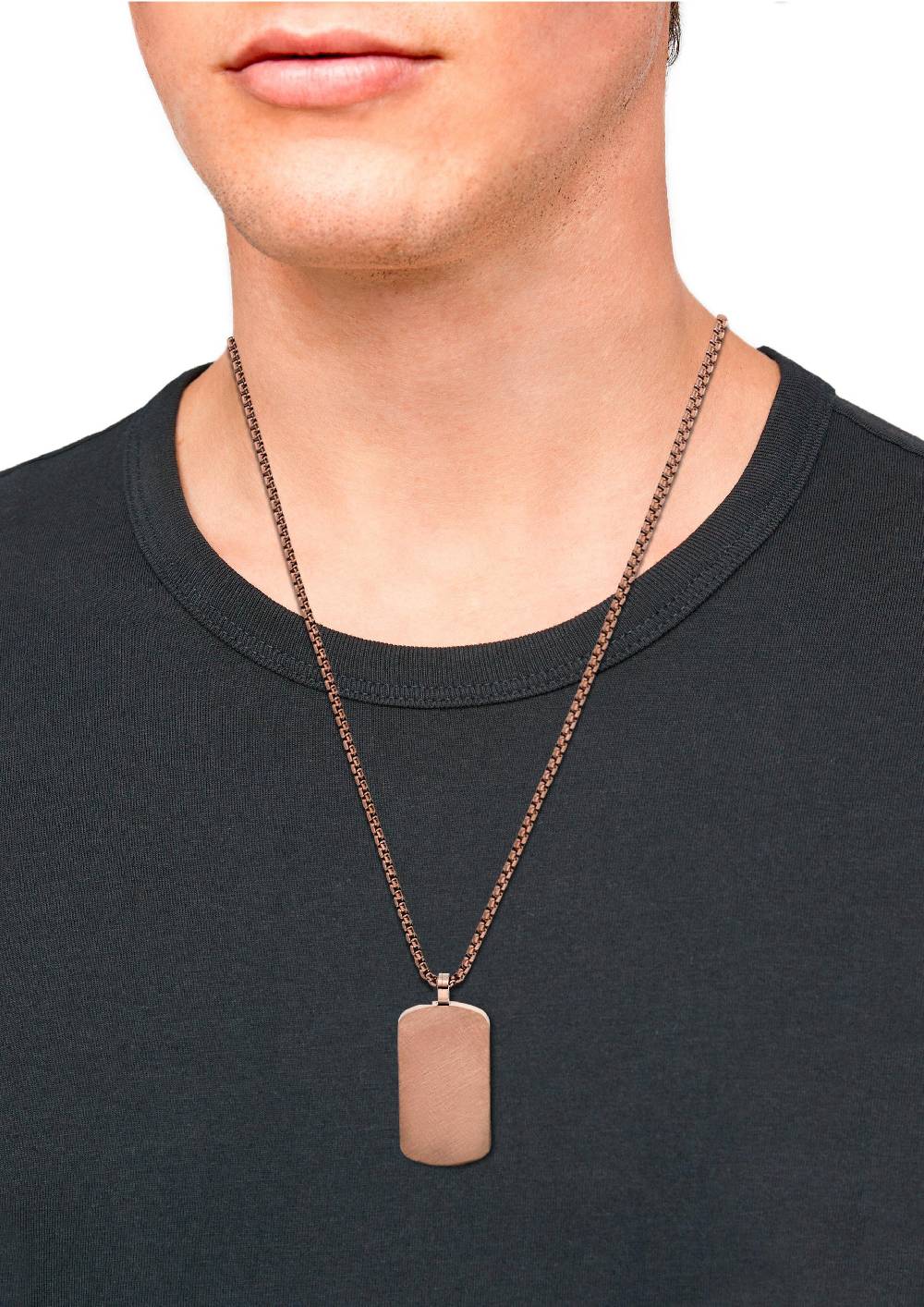 S.Oliver Dog-Tag-Kette In Kupfer