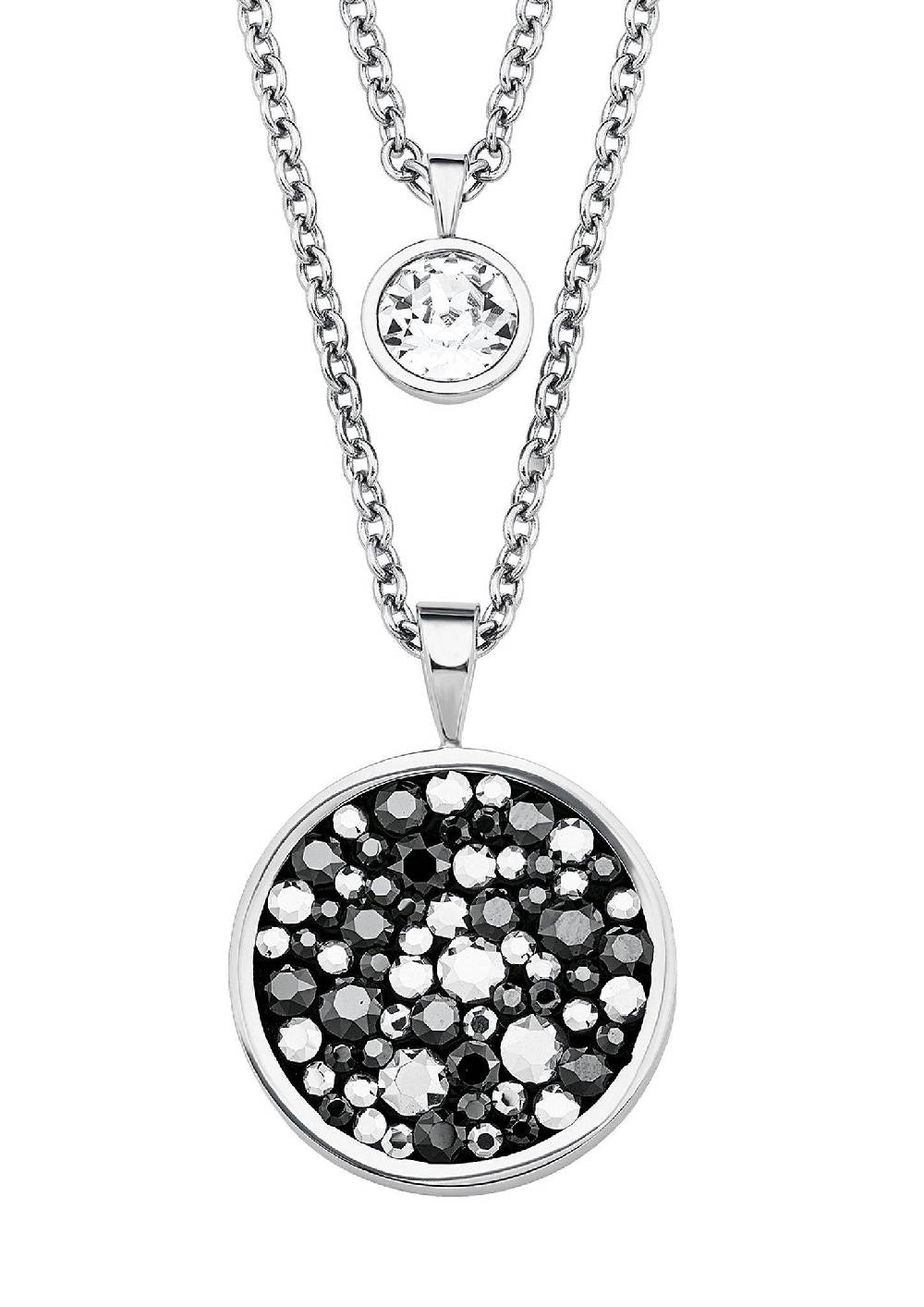 S.Oliver Doppelkette Mit Kristallglas