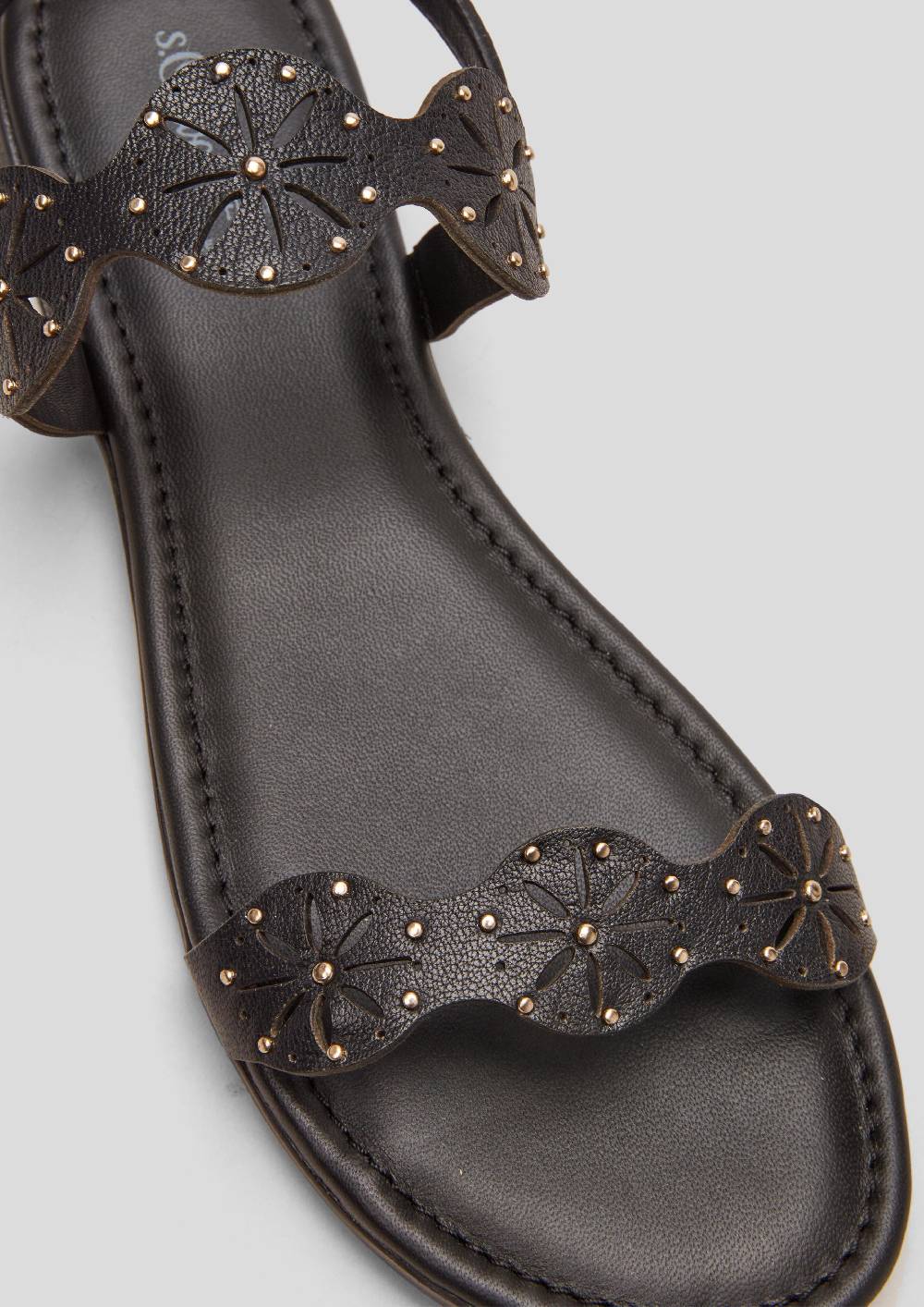 S.Oliver Echtleder-Sandalen Mit Nieten