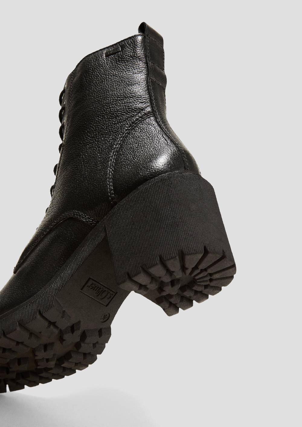 S.Oliver Echtlederstiefel Mit Blockabsatz