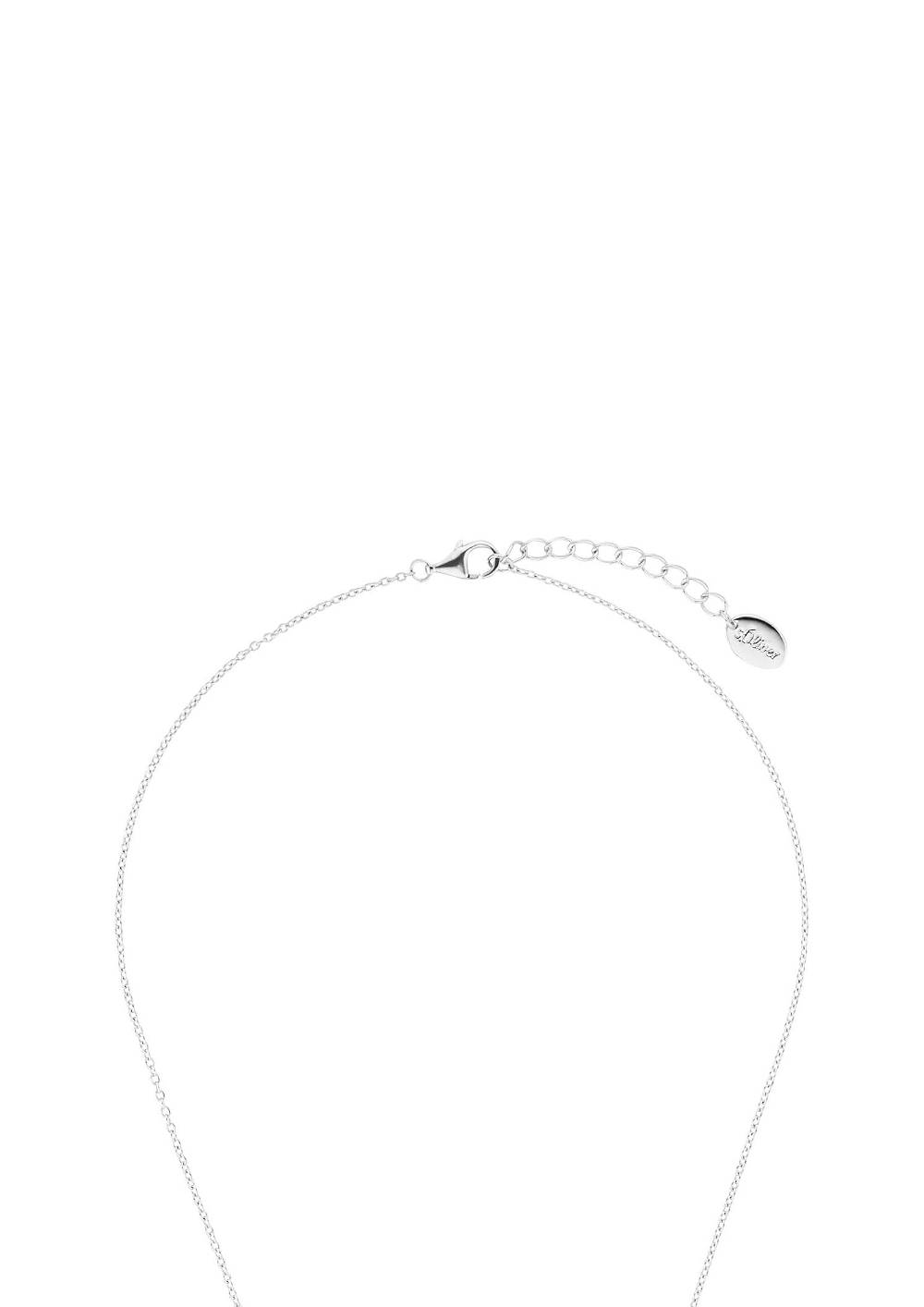 S.Oliver Echtsilber-Halsskette Mit Herz-Anhänger