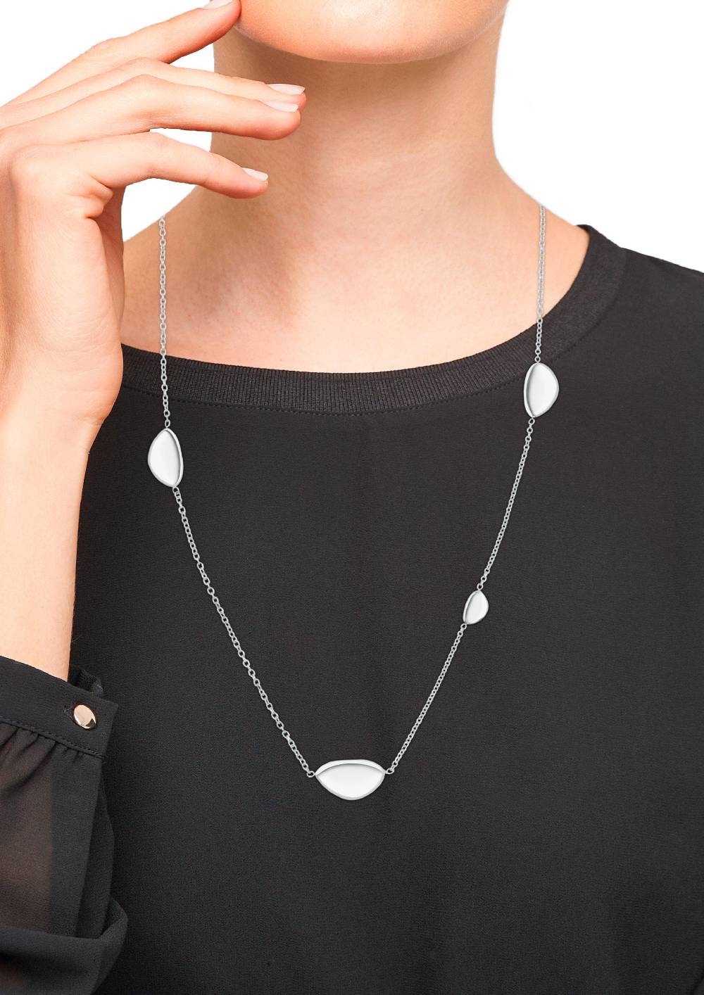 S.Oliver Edelstahlkette Mit Anhängern