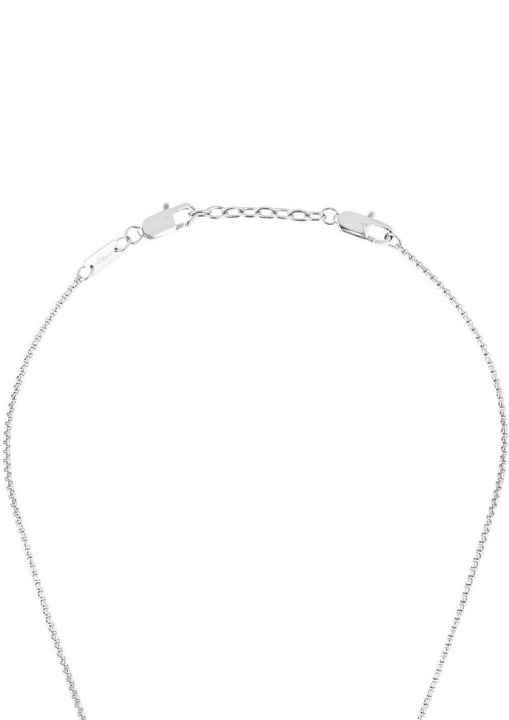 S.Oliver Edelstahlkette Mit Kreuzanhänger