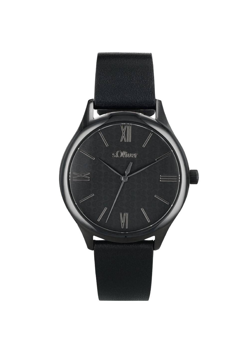 S.Oliver Edelstahluhr Mit Lederarmband