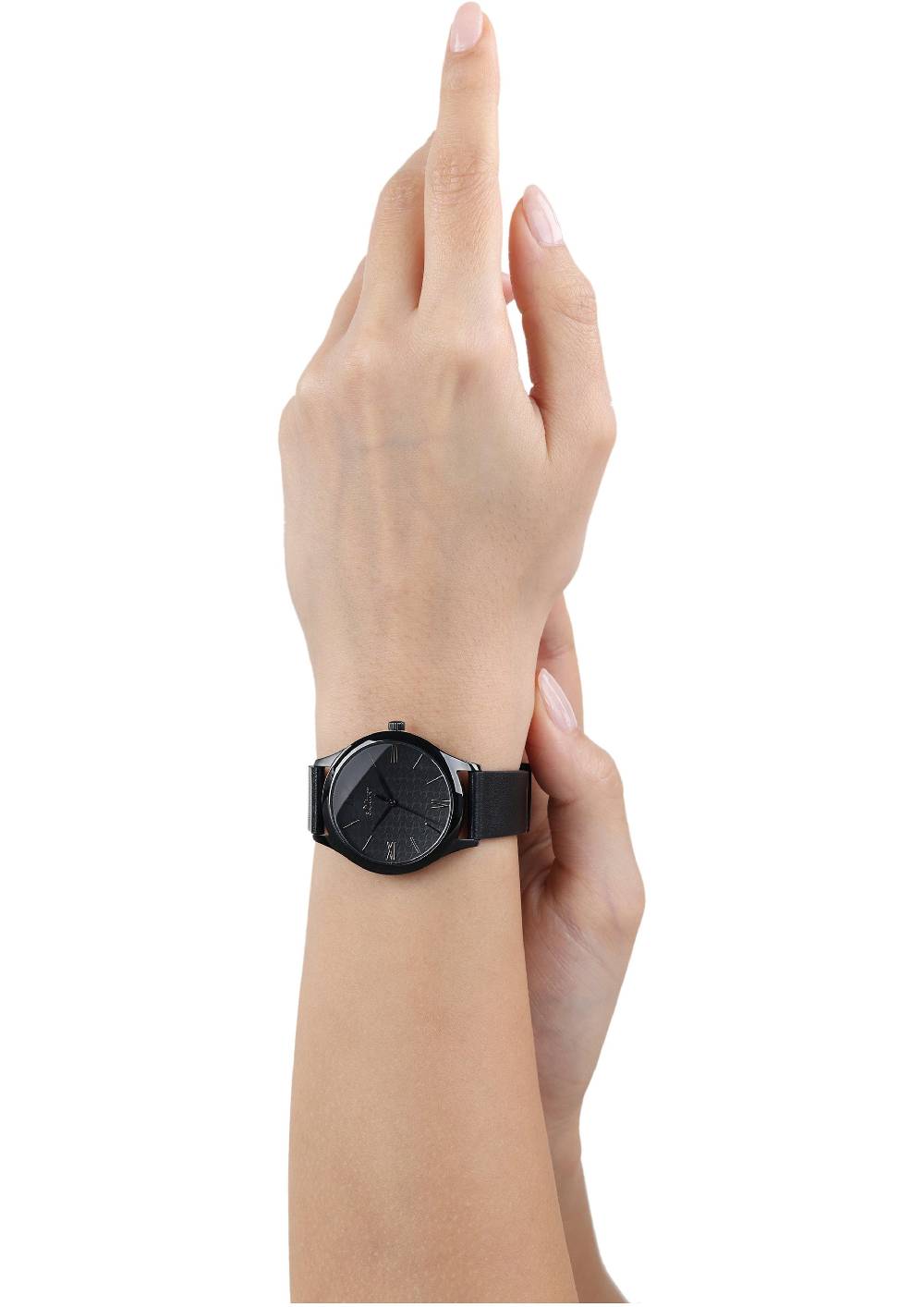 S.Oliver Edelstahluhr Mit Lederarmband