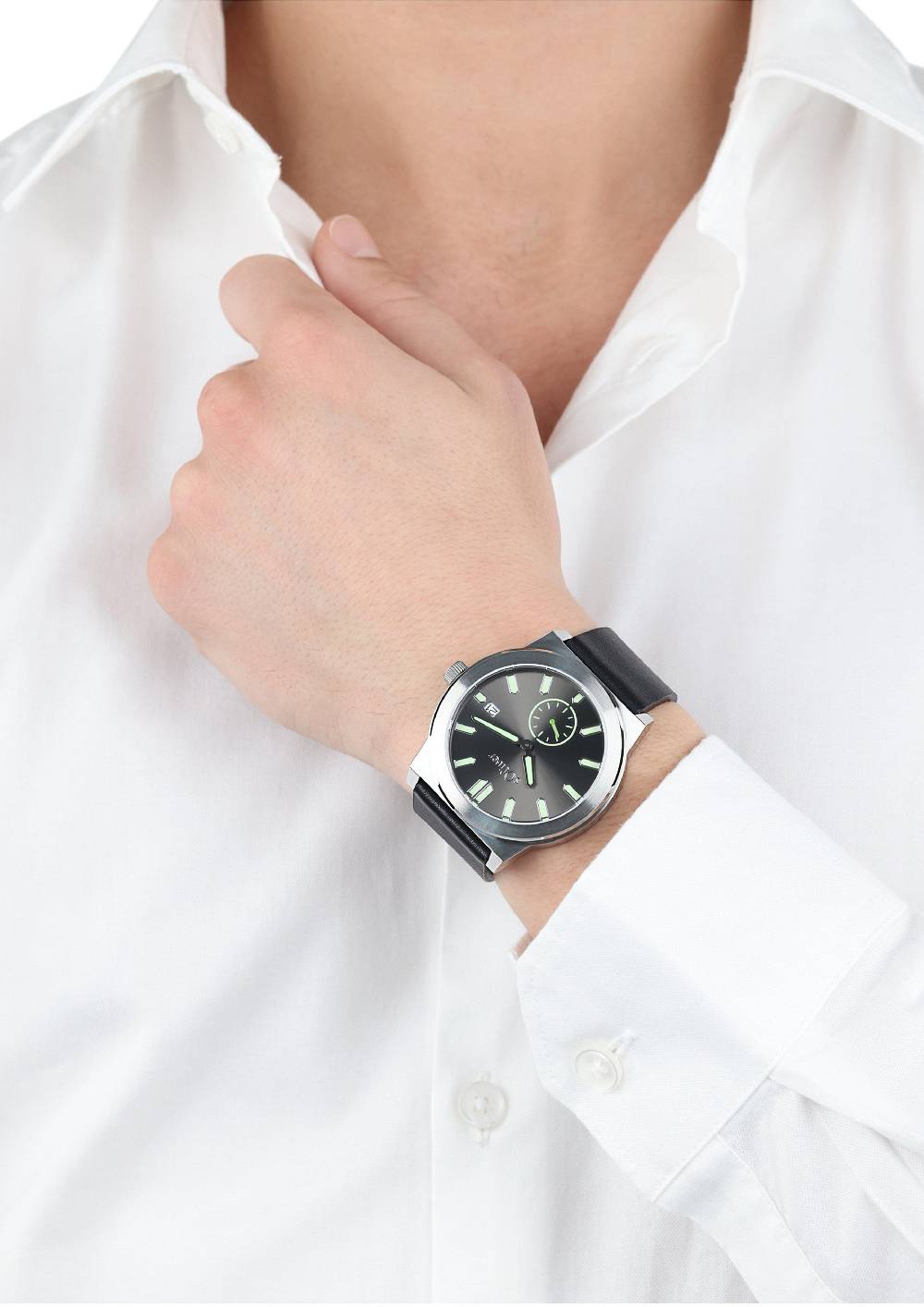 S.Oliver Edelstahluhr Mit Lederarmband