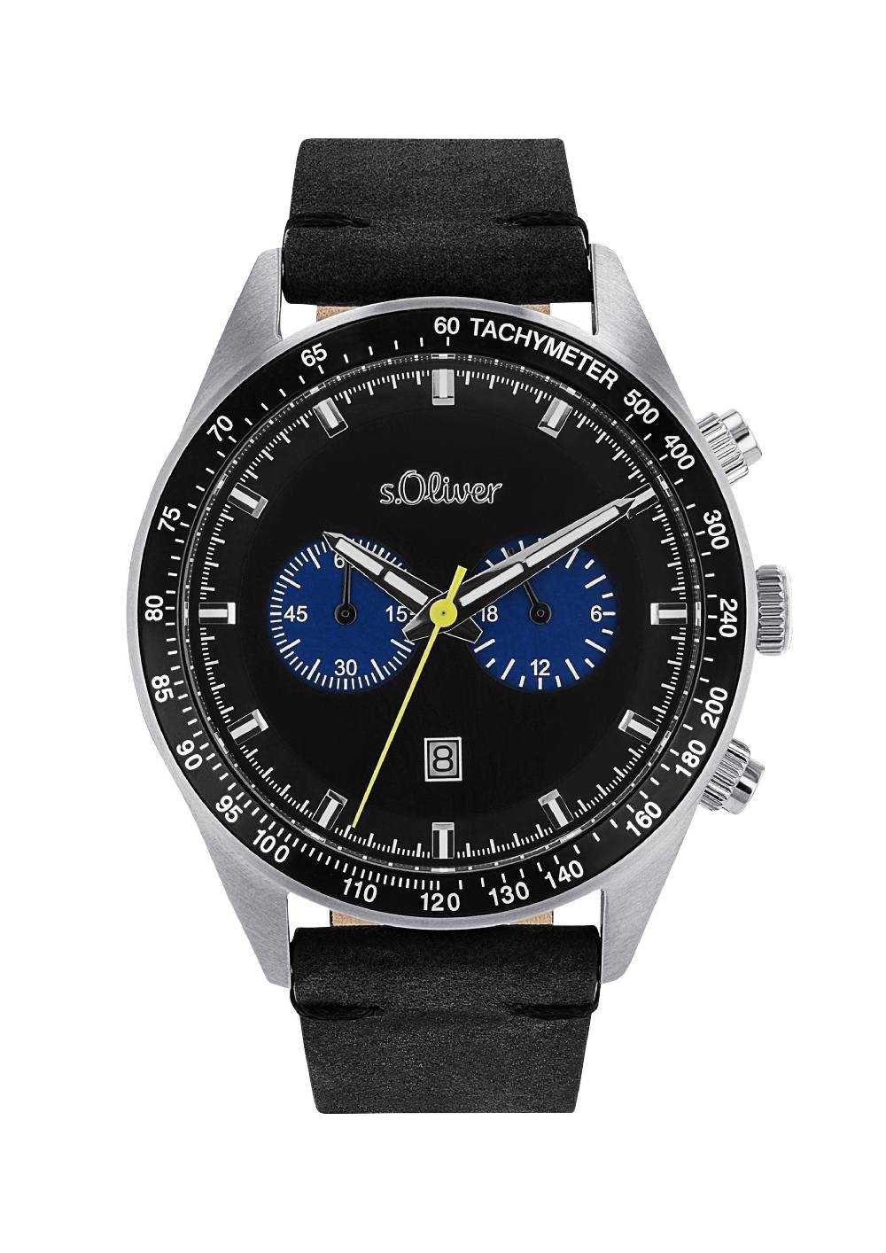 S.Oliver Edelstahluhr Mit Lederarmband