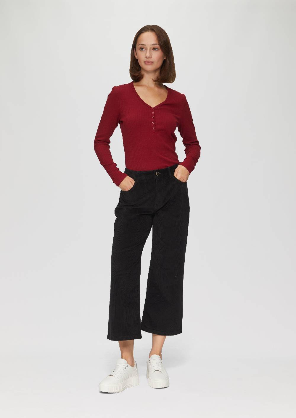 S.Oliver Elastische Culotte Aus Cord