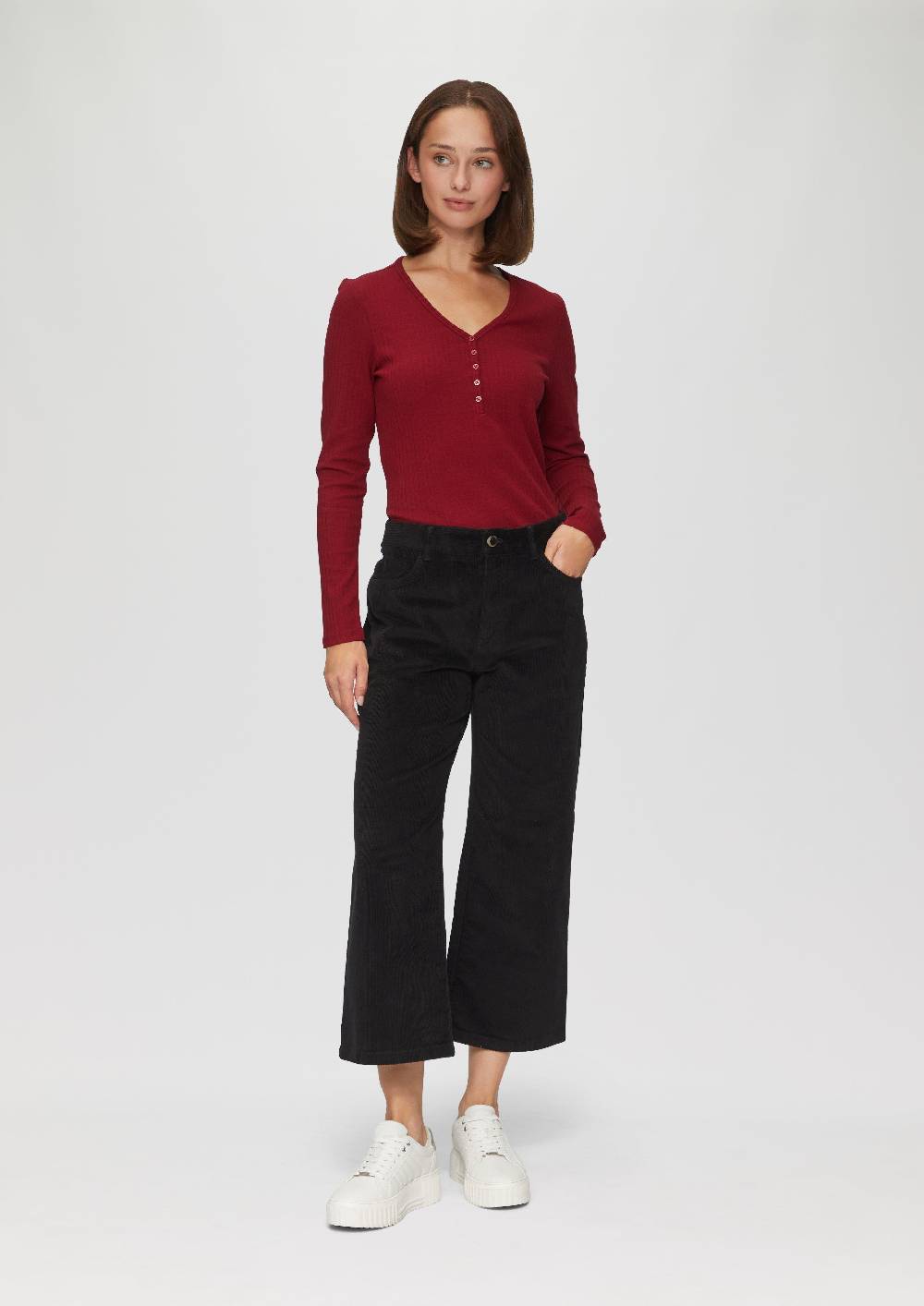 S.Oliver Elastische Culotte Aus Cord