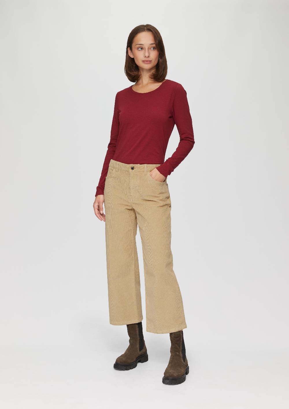 S.Oliver Elastische Culotte Aus Cord