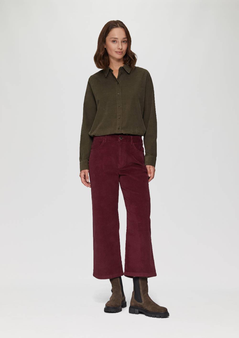 S.Oliver Elastische Culotte Aus Cord