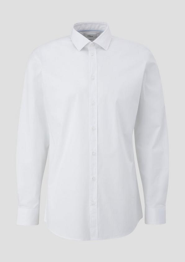 s.Oliver Elastisches Anzughemd mit Webstruktur