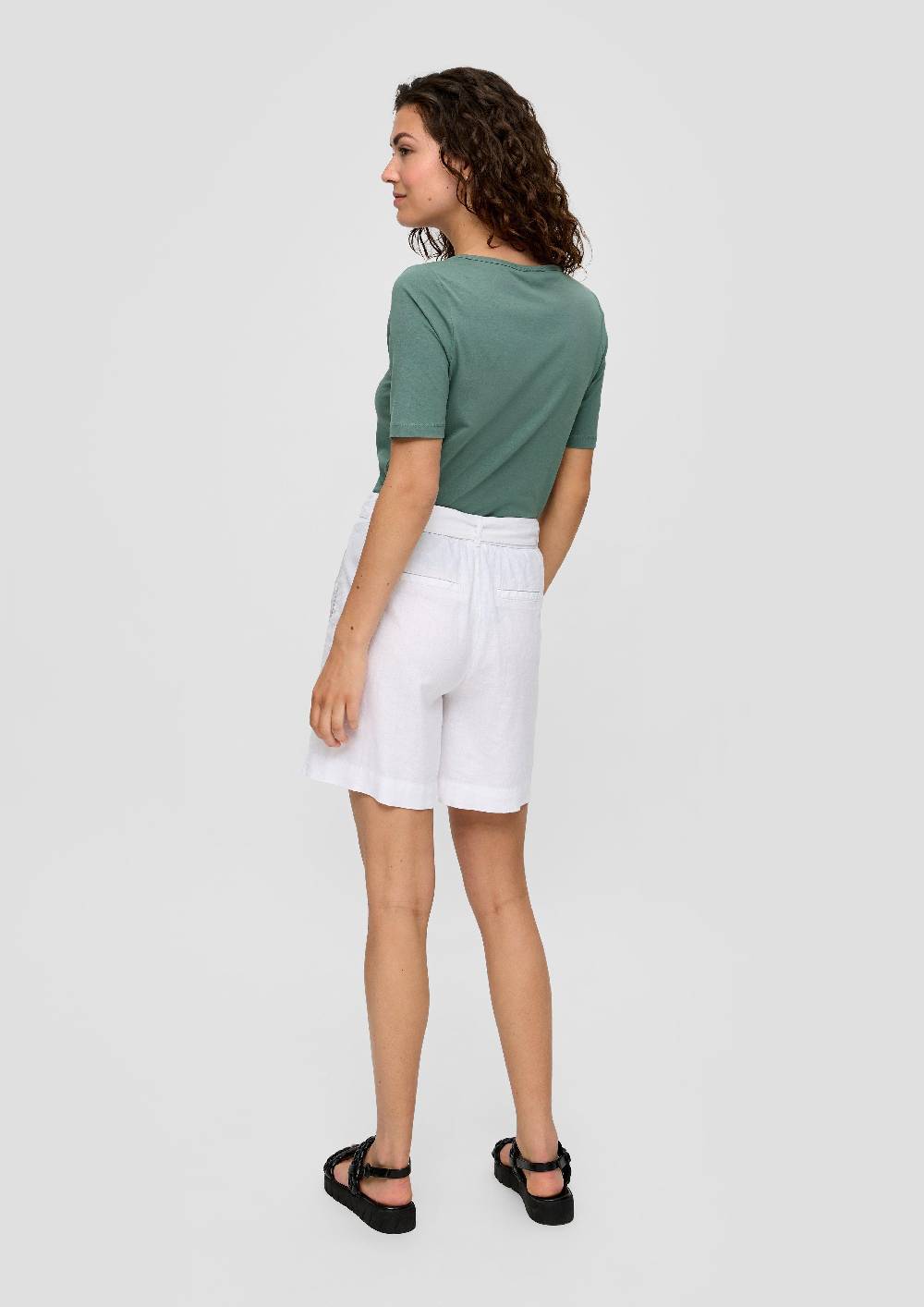 S.Oliver Elastisches Jersey-Shirt Mit U-Ausschnitt