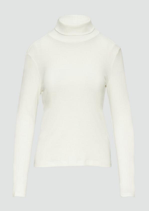 s.Oliver Elastisches Langarmshirt mit Rollkragen