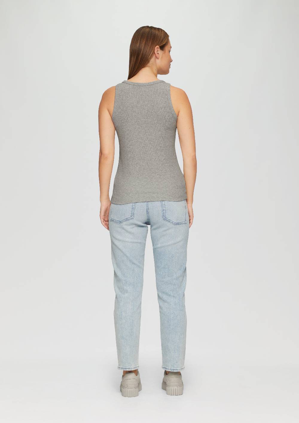 S.Oliver Elastisches Top Mit Rippstruktur