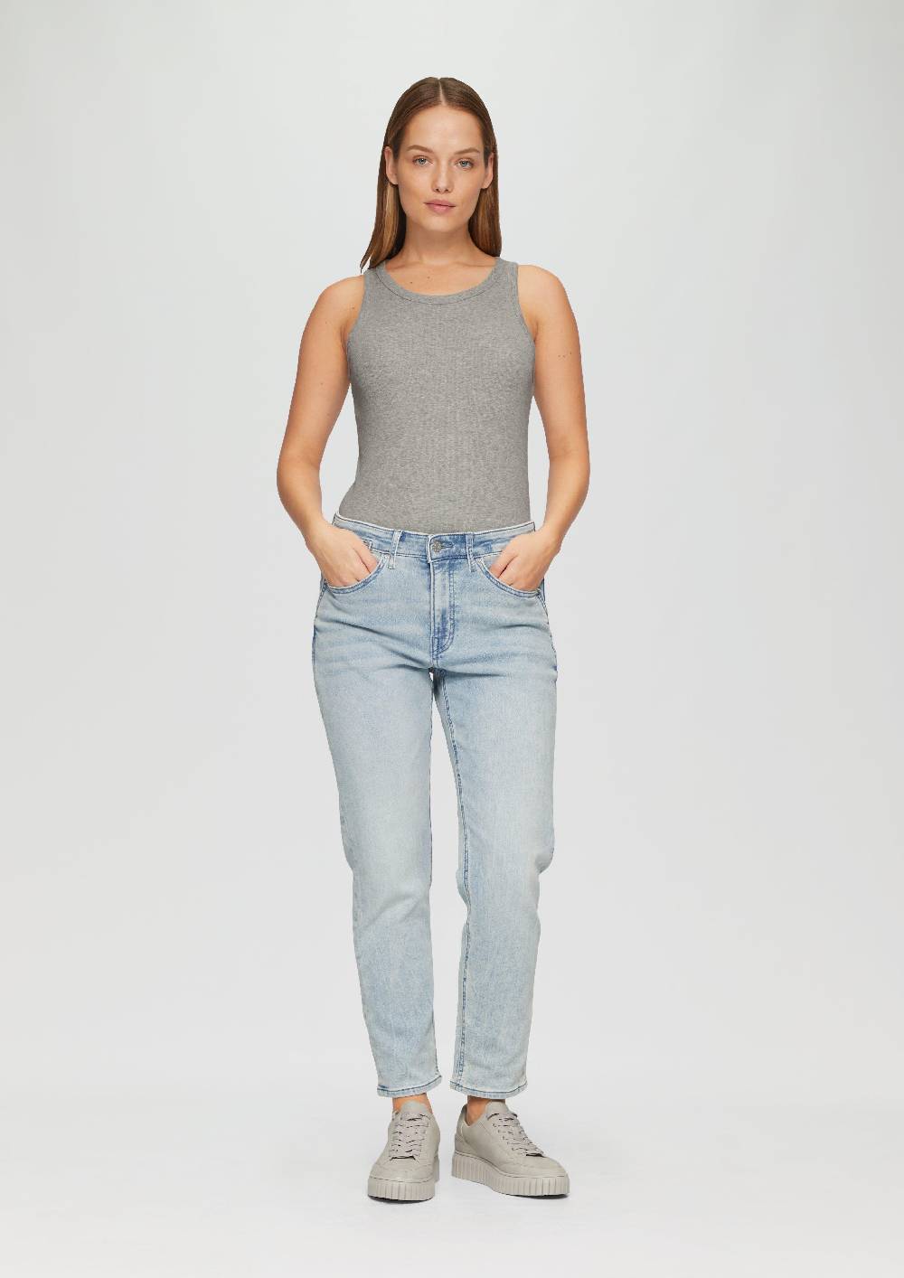 S.Oliver Elastisches Top Mit Rippstruktur