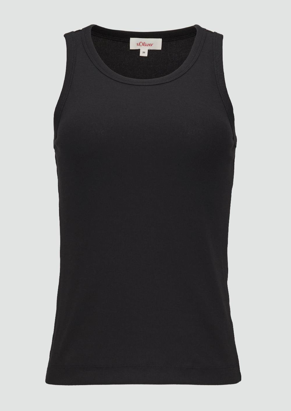 S.Oliver Elastisches Top Mit Rippstruktur