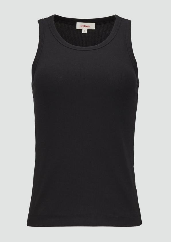 S.Oliver Elastisches Top Mit Rippstruktur