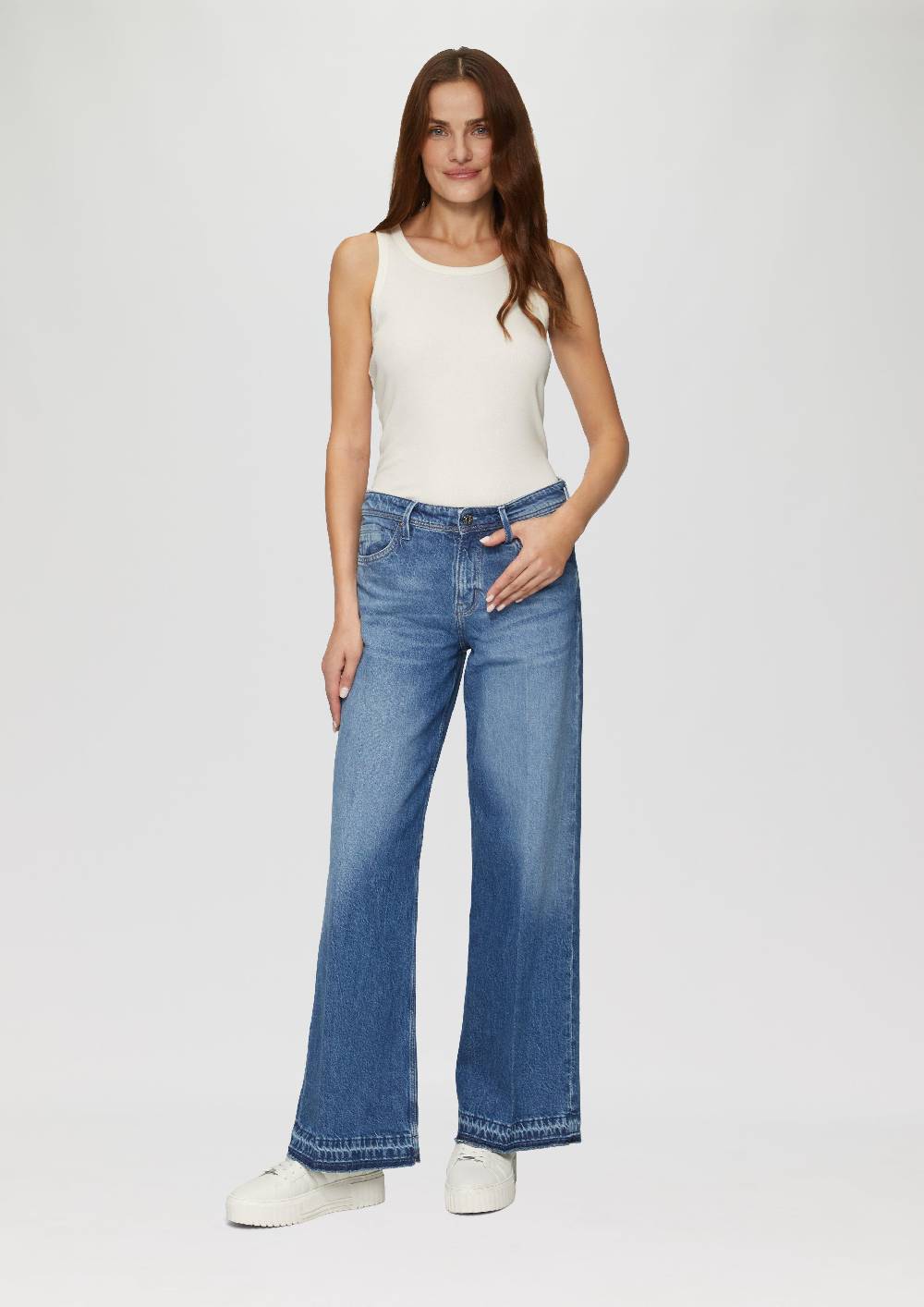 S.Oliver Elastisches Top Mit Rippstruktur