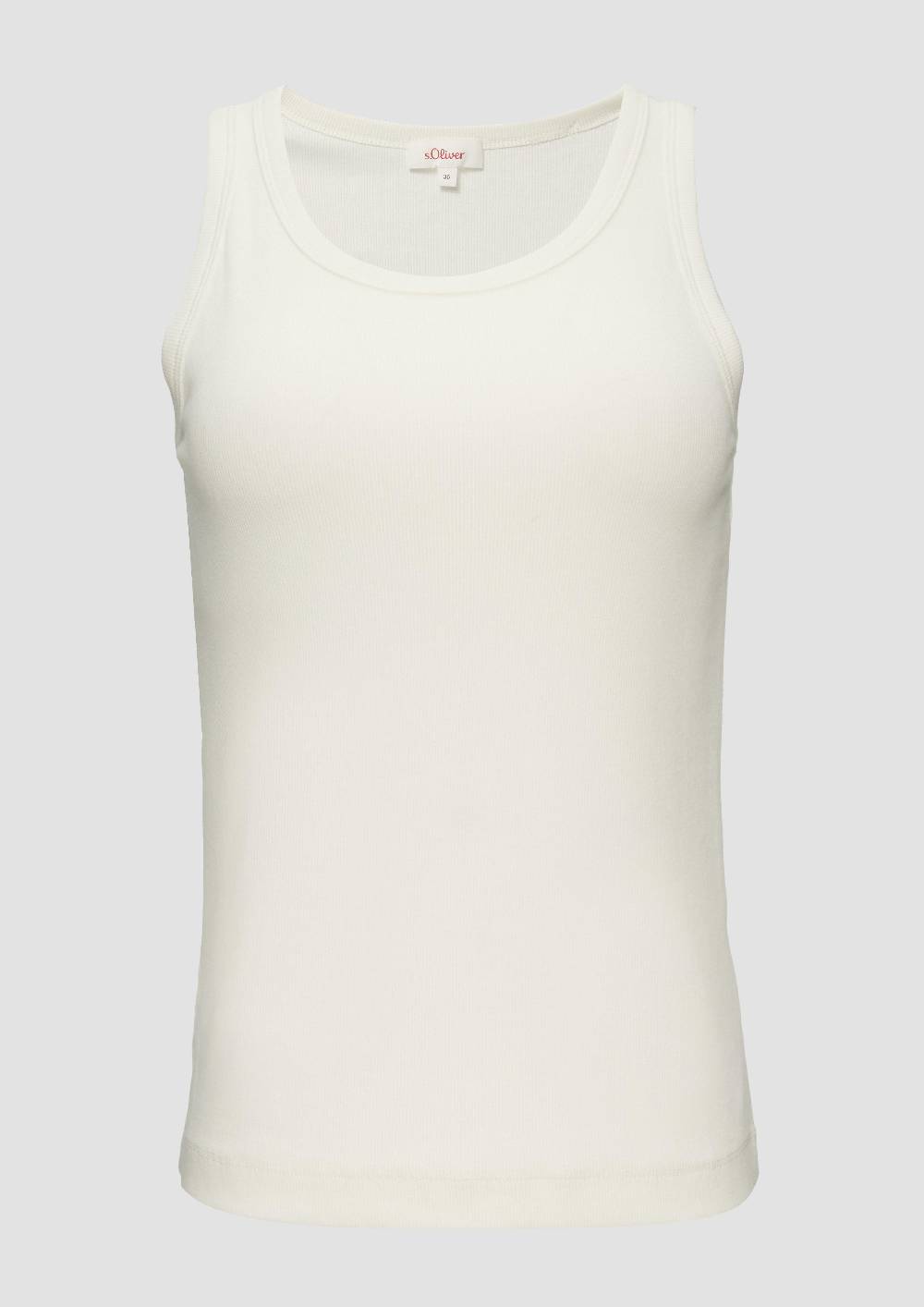 S.Oliver Elastisches Top Mit Rippstruktur