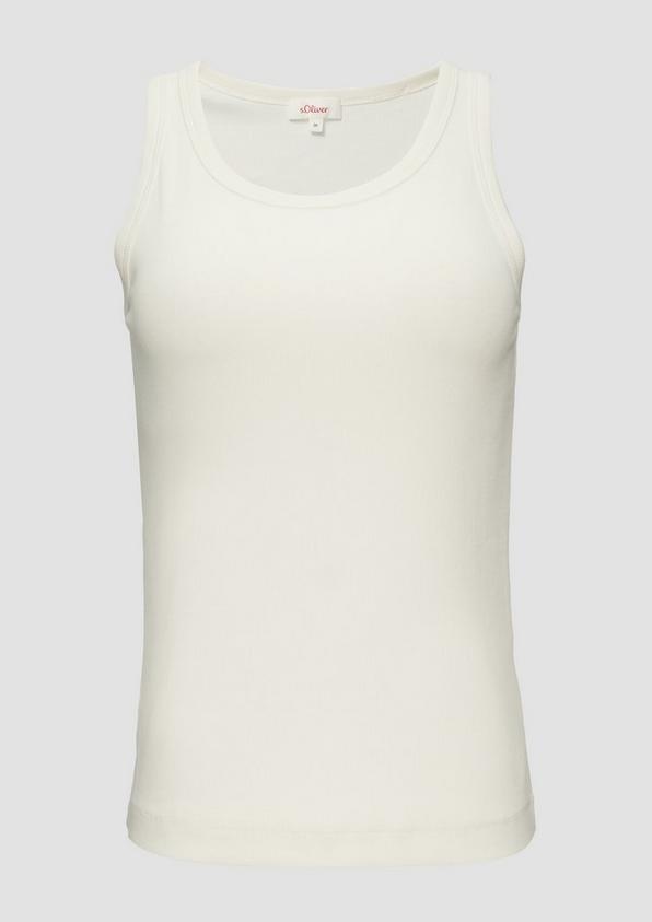 s.Oliver Elastisches Top mit Rippstruktur