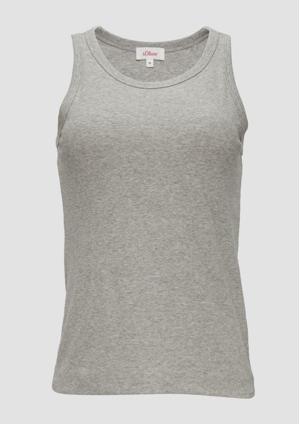 s.Oliver Elastisches Top mit Rippstruktur