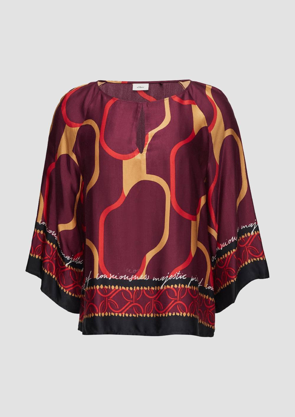 S.Oliver Elegante Bluse Mit Feiner Musterung