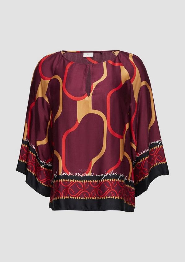 s.Oliver Elegante Bluse mit feiner Musterung