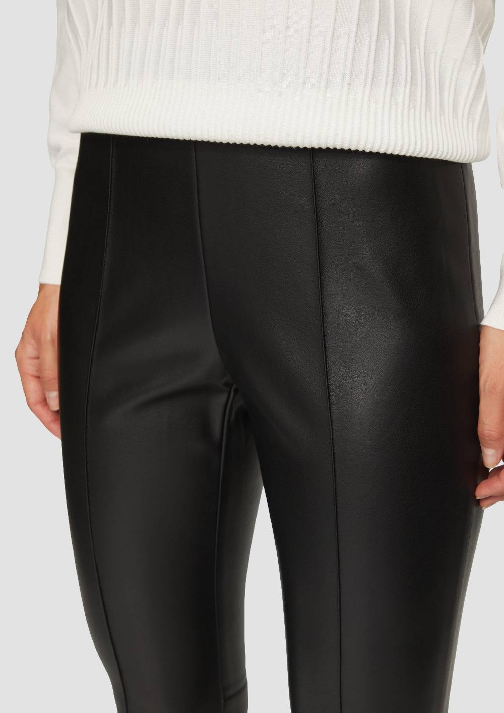 S.Oliver Extra Slim: Leggings Aus Lederimitat