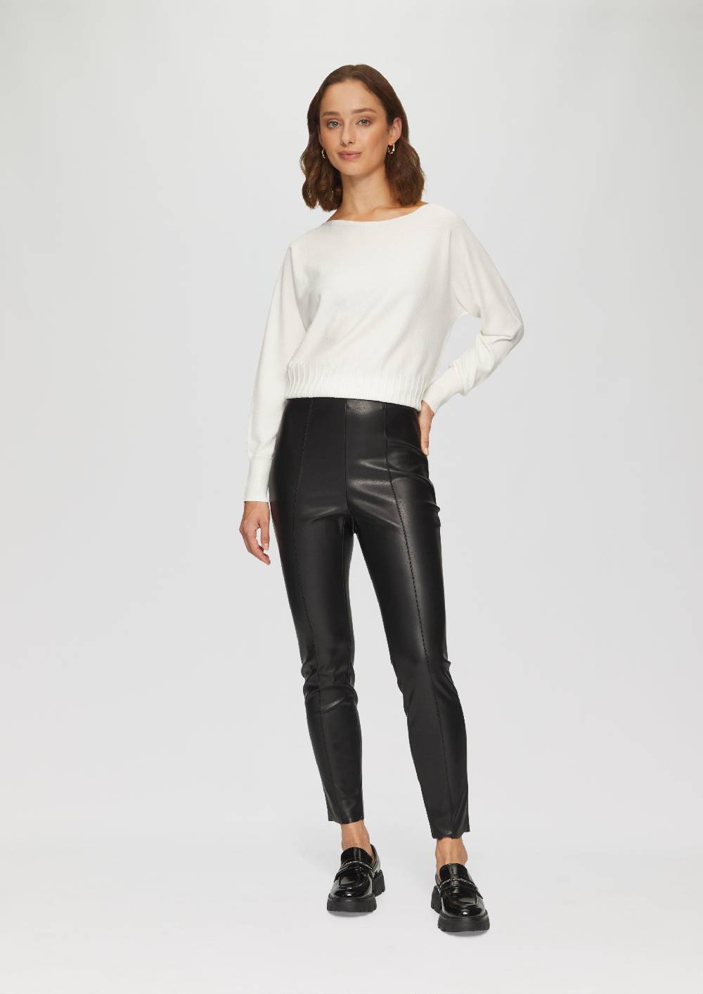 S.Oliver Extra Slim: Leggings Aus Lederimitat