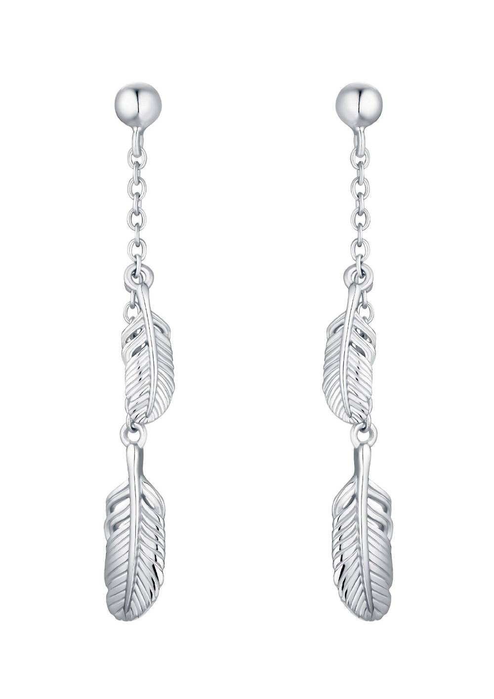 S.Oliver Feder-Ohrringe Aus Silber 925