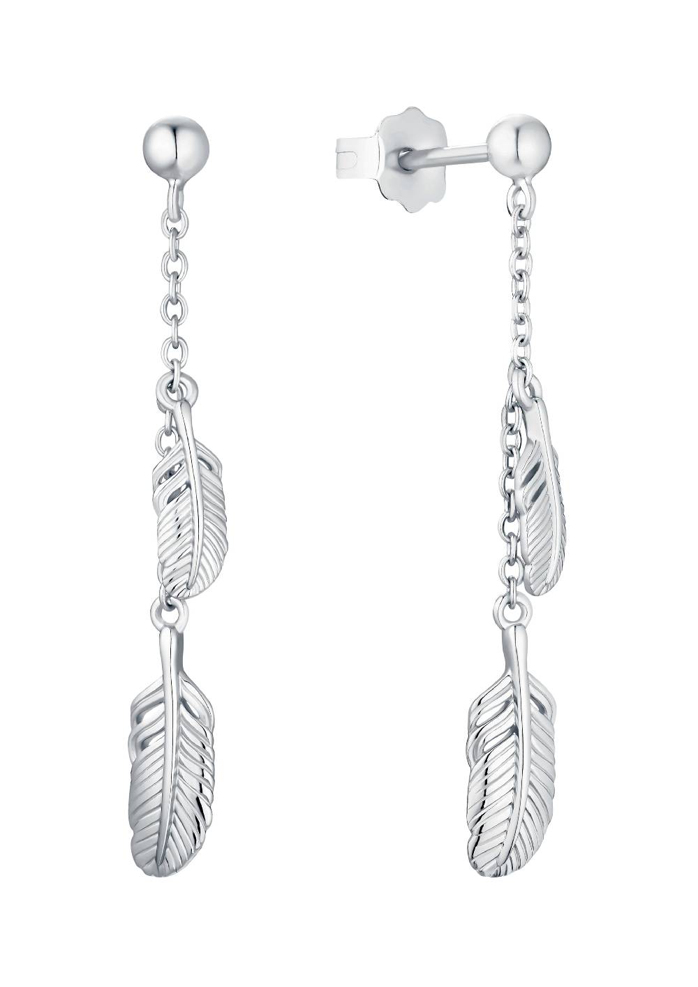 S.Oliver Feder-Ohrringe Aus Silber 925