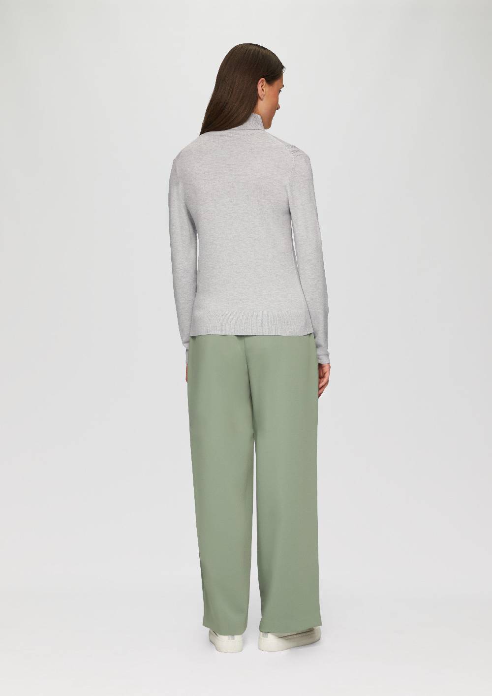 S.Oliver Feiner Rollkragenpullover Aus Viskosemix