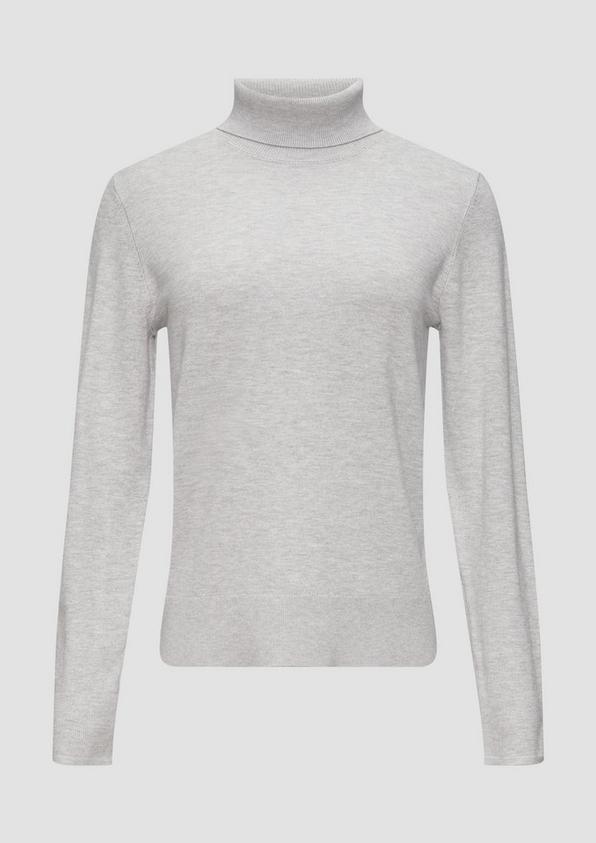 s.Oliver Feiner Rollkragenpullover aus Viskosemix