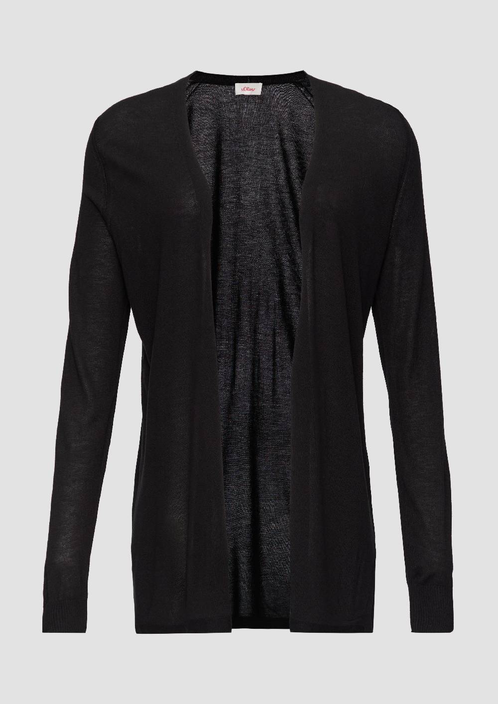 S.Oliver Feinstrick-Cardigan Aus Reiner Viskose