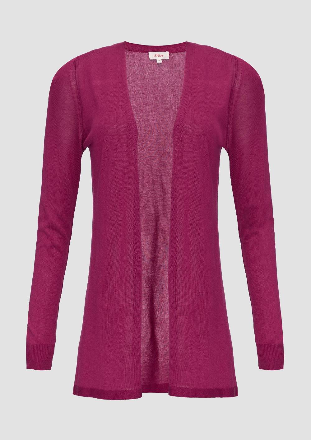 S.Oliver Feinstrick-Cardigan Aus Reiner Viskose