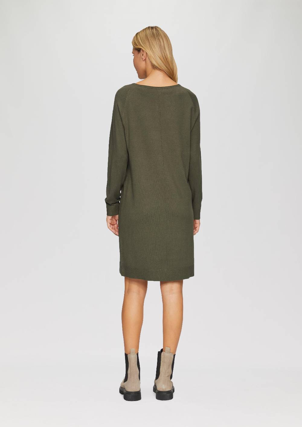 S.Oliver Feinstrickkleid Mit U-Boot-Ausschnitt