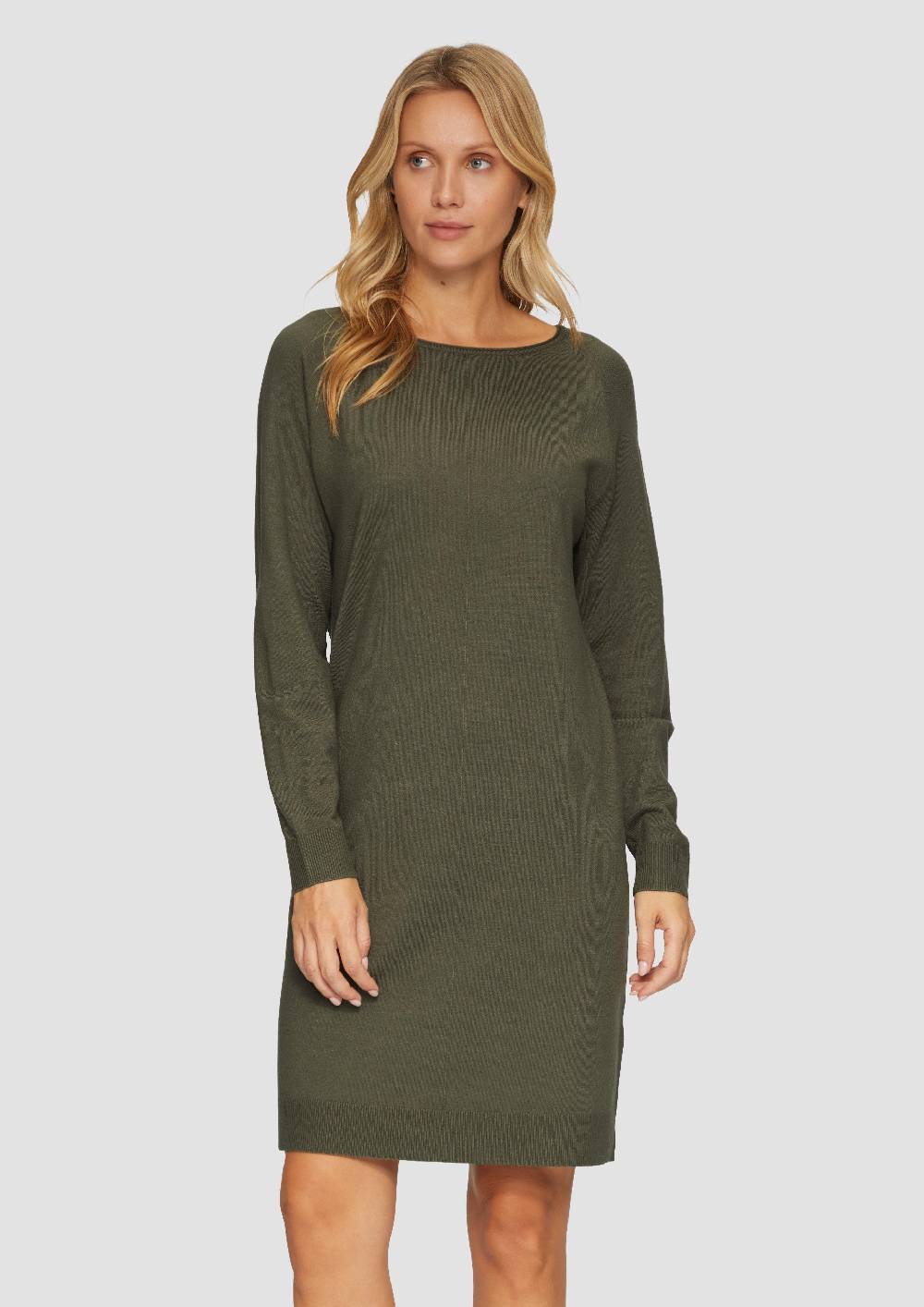 S.Oliver Feinstrickkleid Mit U-Boot-Ausschnitt