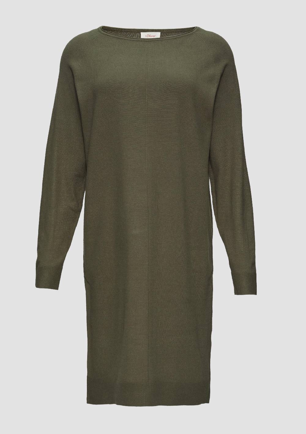 S.Oliver Feinstrickkleid Mit U-Boot-Ausschnitt