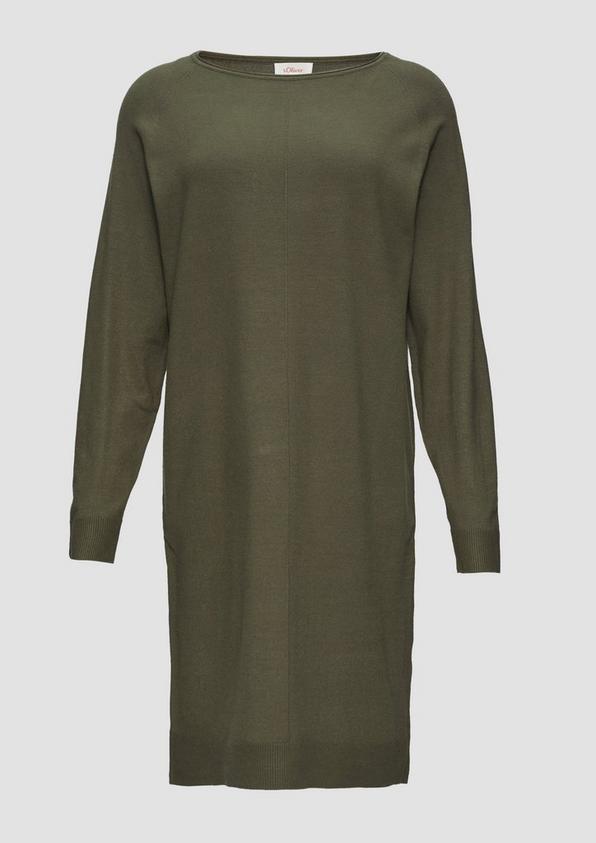s.Oliver Feinstrickkleid mit U-Boot-Ausschnitt