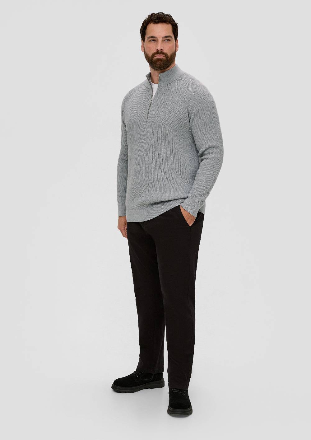S.Oliver Feinstrickpullover Aus Baumwolle