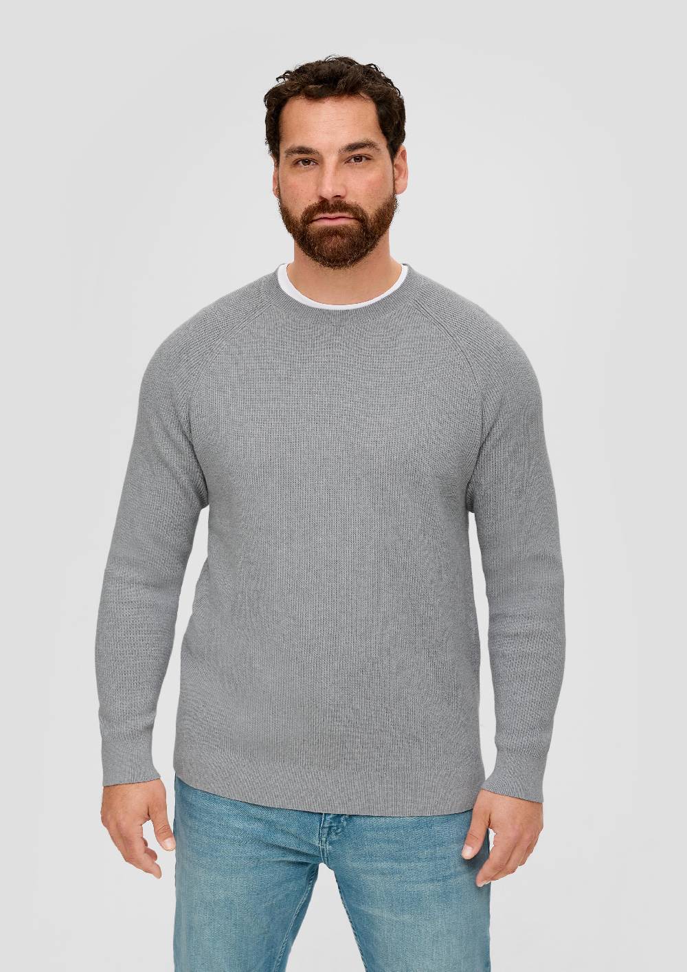 S.Oliver Feinstrickpullover Aus Baumwolle